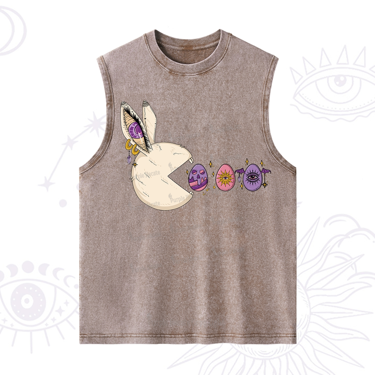 Purplehecate Egg Hunter Bunny Easter Washed Tank