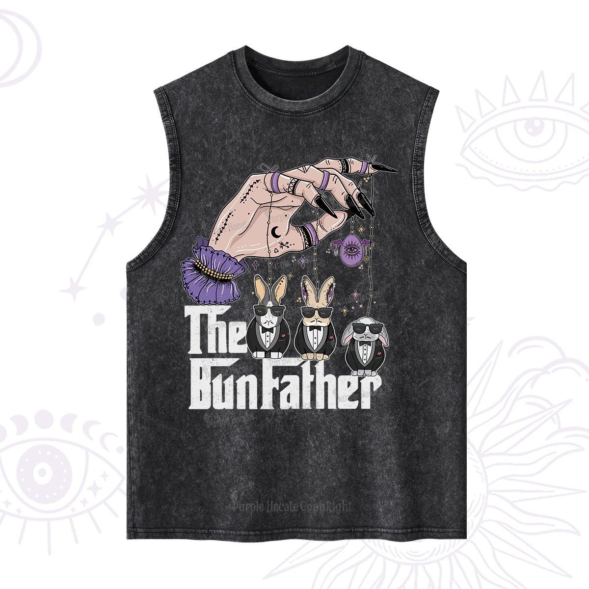Purplehecate The Bunfather Easter Washed Tank
