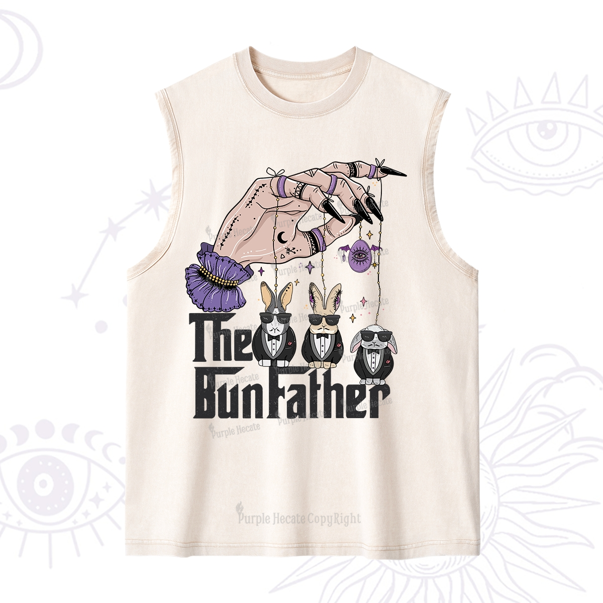 Purplehecate The Bunfather Easter Washed Tank