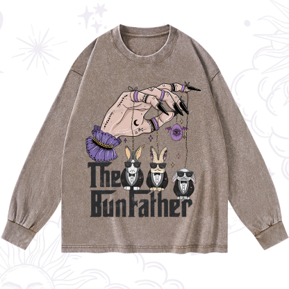 Purplehecate The Bunfather Easter Washed Long Sleeve Shirt