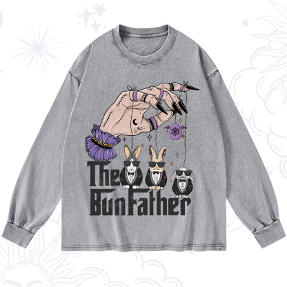 Purplehecate The Bunfather Easter Washed Long Sleeve Shirt