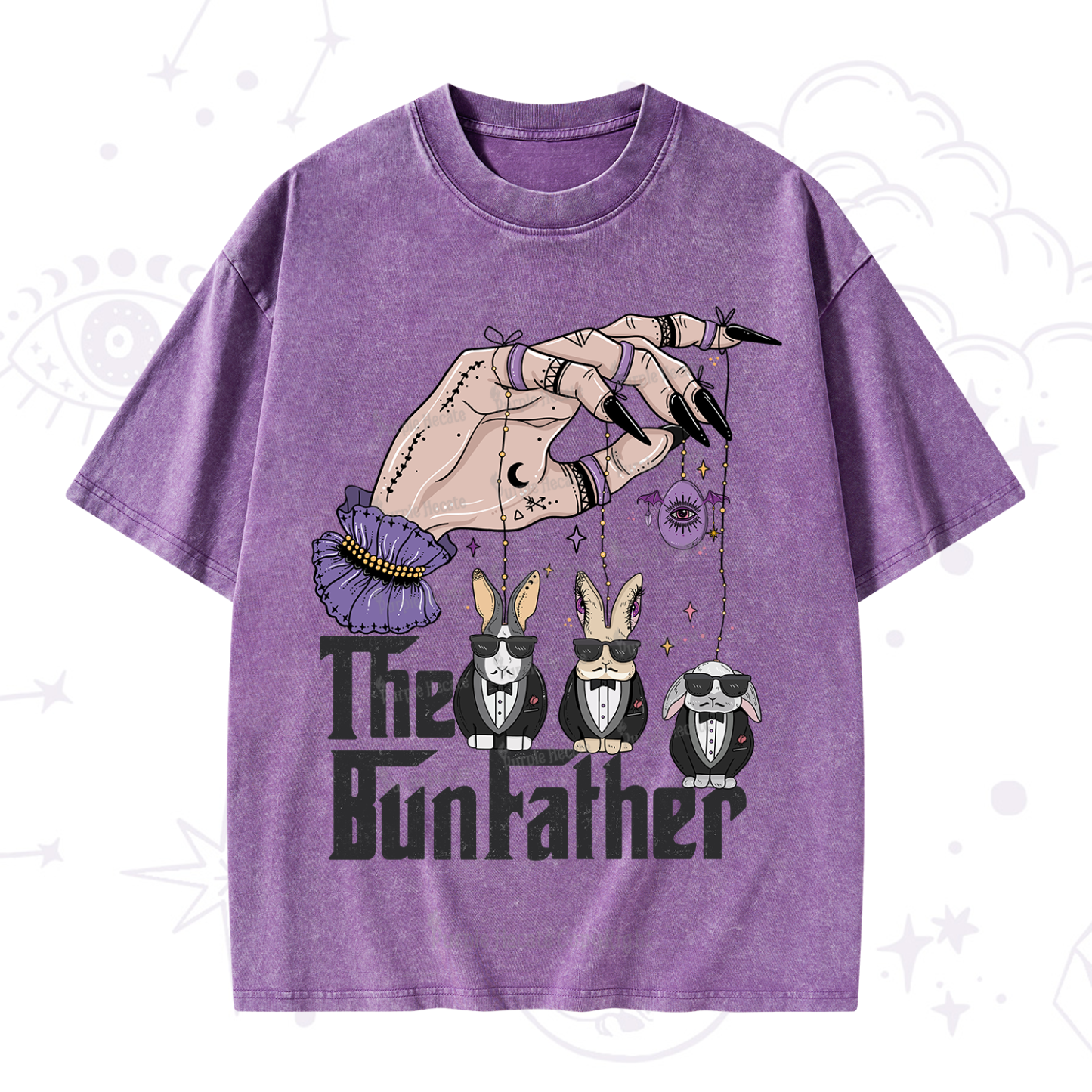 Purplehecate The Bunfather Easter Washed T-Shirt