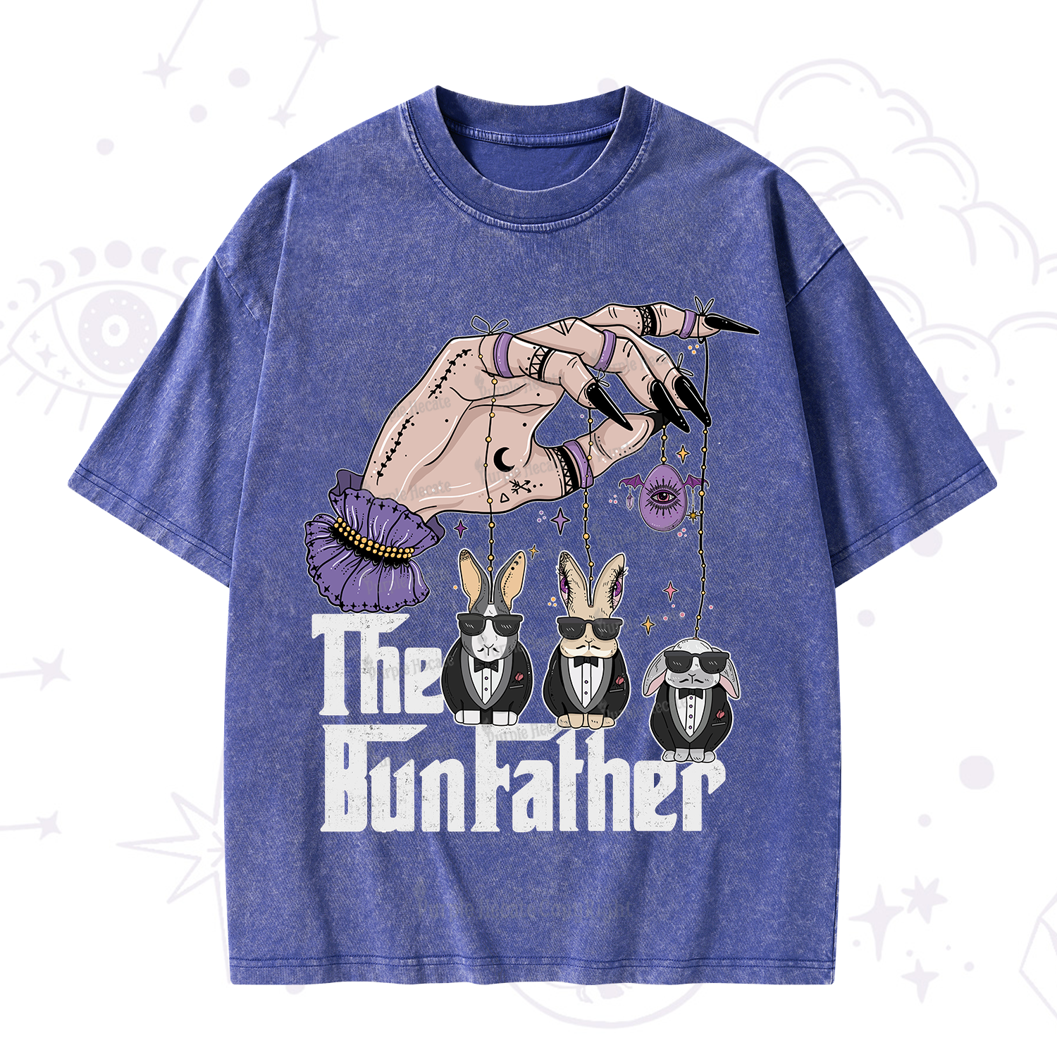 Purplehecate The Bunfather Easter Washed T-Shirt