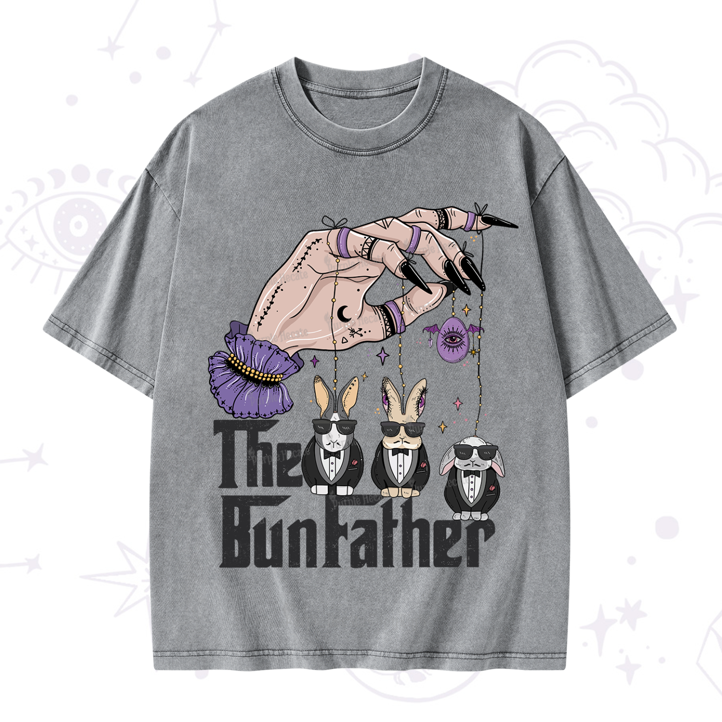 Purplehecate The Bunfather Easter Washed T-Shirt