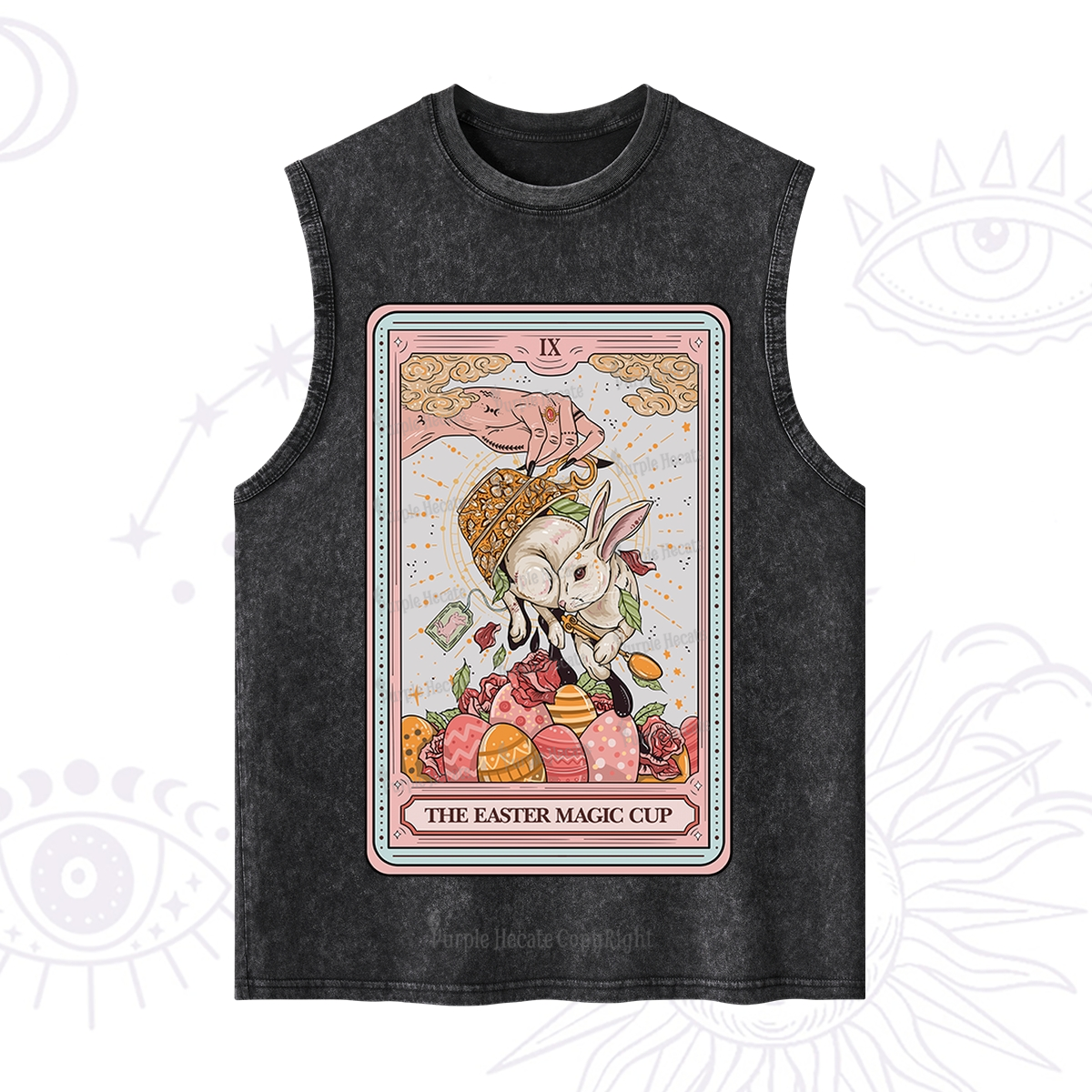Purplehecate The Easter Magic Cup Tarot Washed Tank