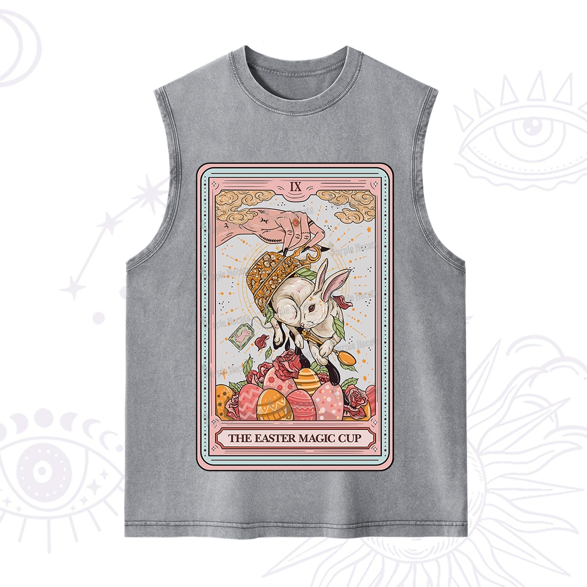 Purplehecate The Easter Magic Cup Tarot Washed Tank