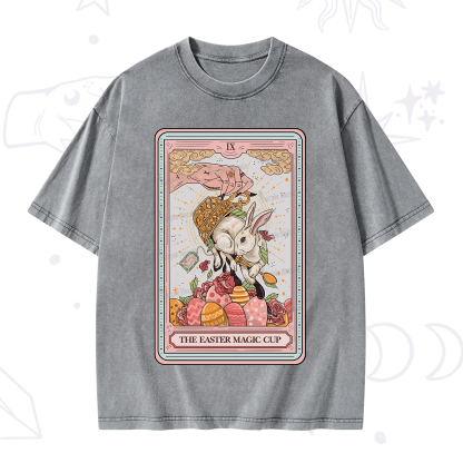 Purplehecate The Easter Magic Cup Tarot Washed T-Shirt
