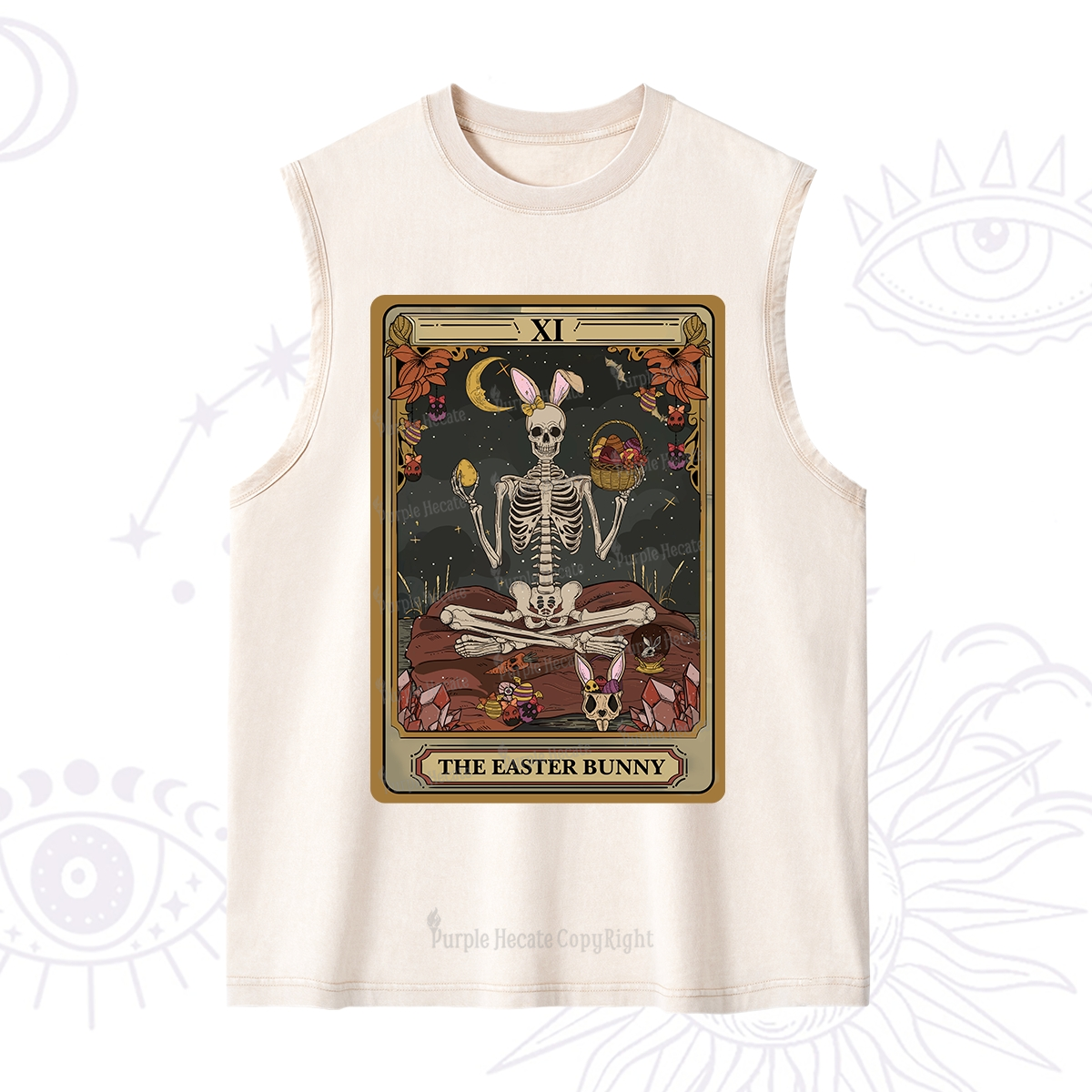 Purplehecate The Easter Bunny Tarot Washed Tank