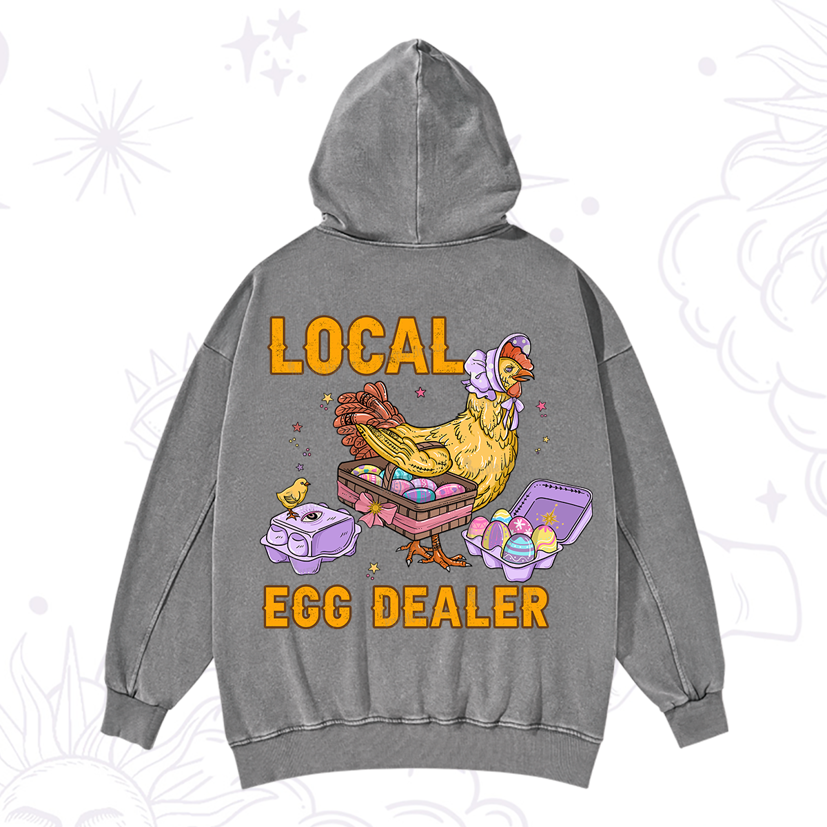 Purplehecate Local Egg Dealer Washed Hoodie