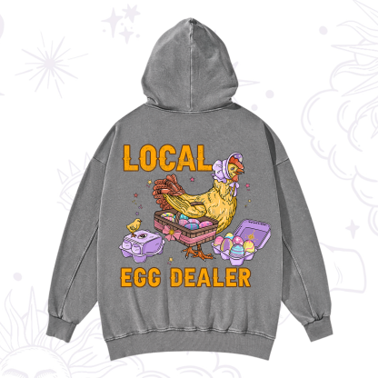 Purplehecate Local Egg Dealer Washed Hoodie