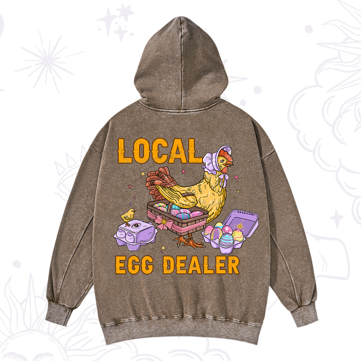 Purplehecate Local Egg Dealer Washed Hoodie