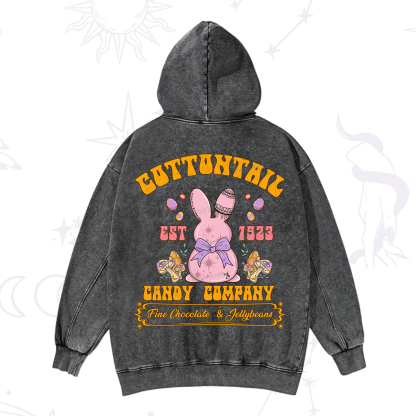 Purplehecate Cottontail Candy Company Easter Washed Hoodie