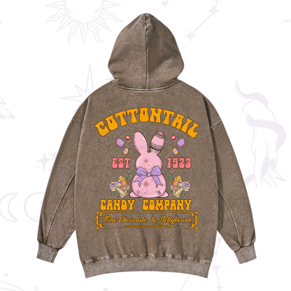 Purplehecate Cottontail Candy Company Easter Washed Hoodie