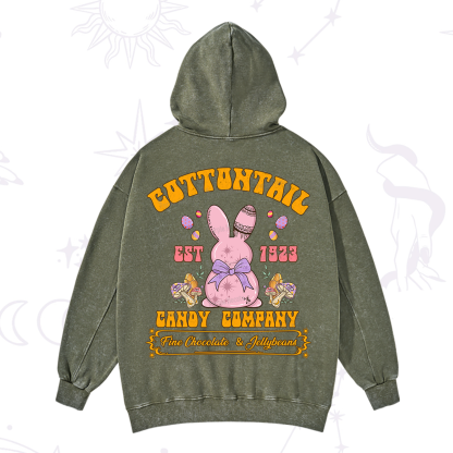 Purplehecate Cottontail Candy Company Easter Washed Hoodie