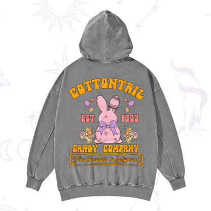 Purplehecate Cottontail Candy Company Easter Washed Hoodie