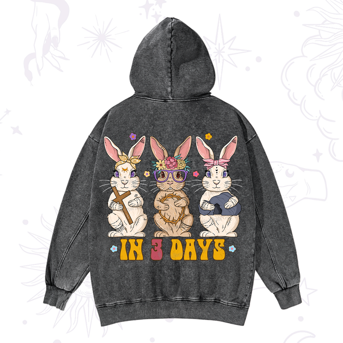Purplehecate In 3 Days Easter Washed Hoodie