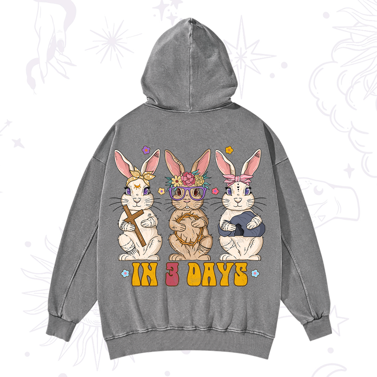 Purplehecate In 3 Days Easter Washed Hoodie