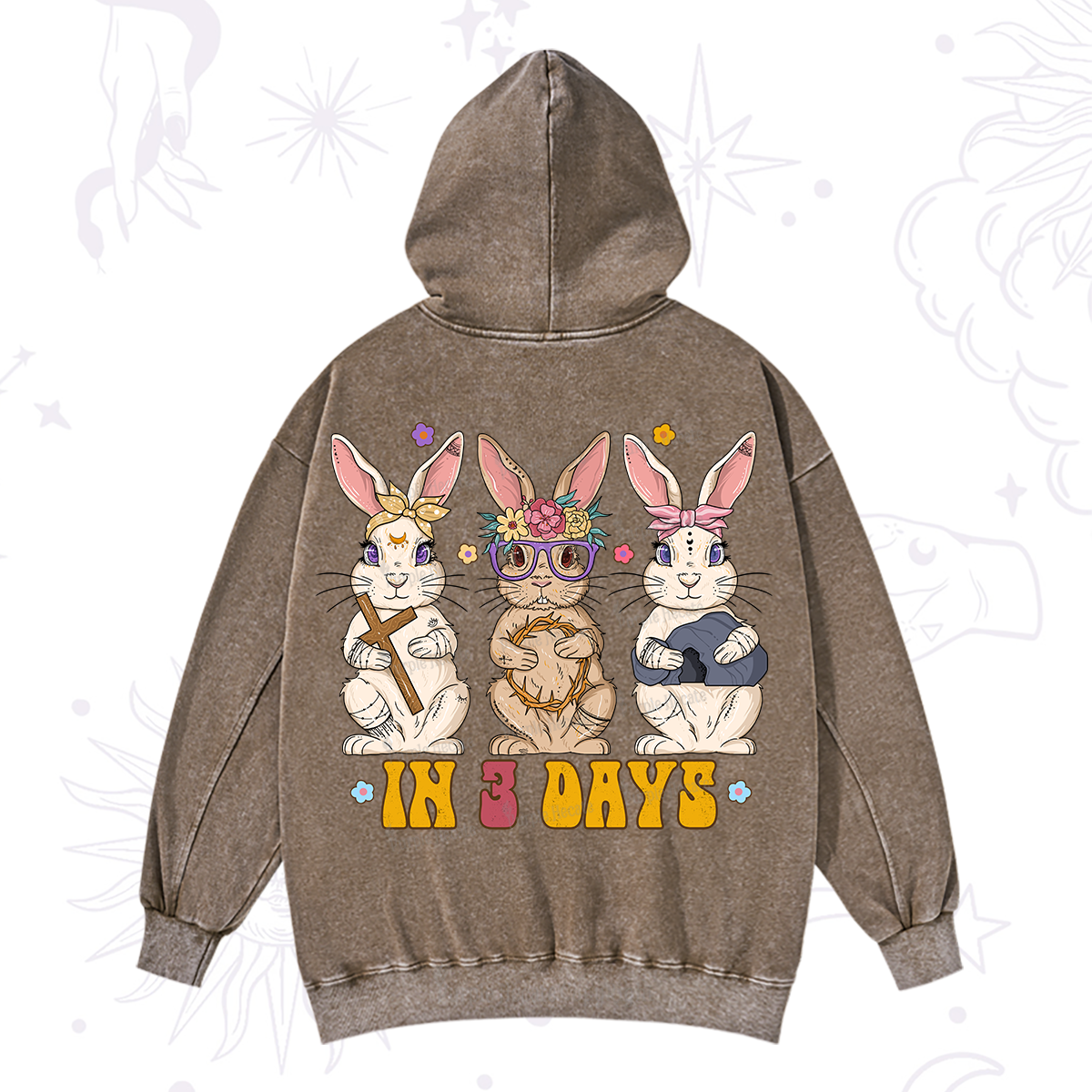 Purplehecate In 3 Days Easter Washed Hoodie