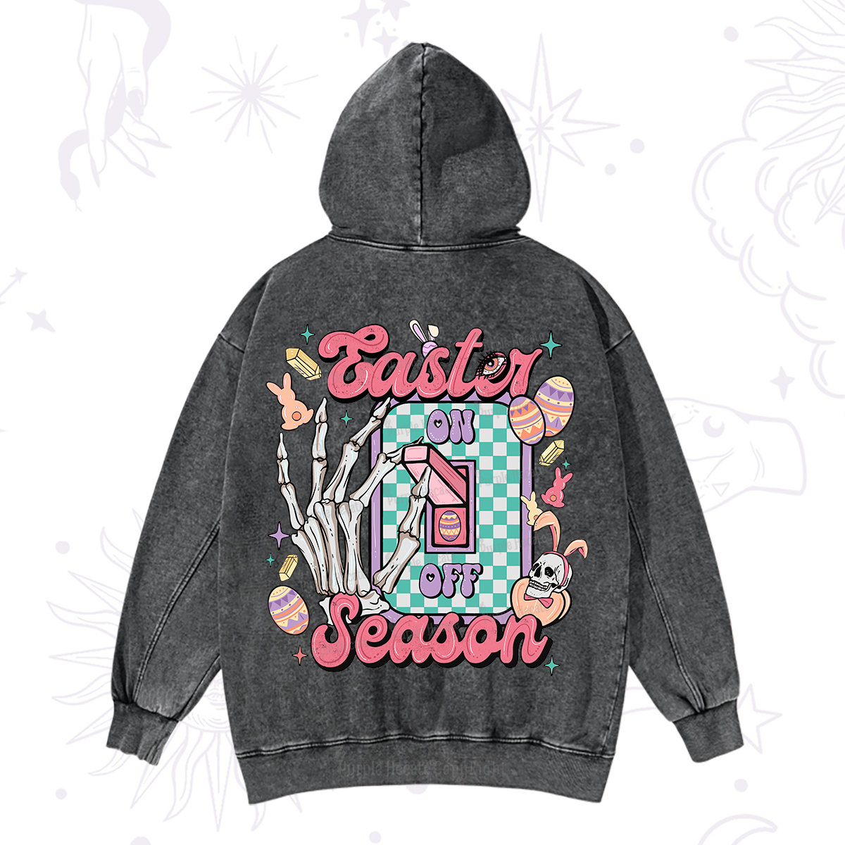 Purplehecate Easter Season Washed Hoodie