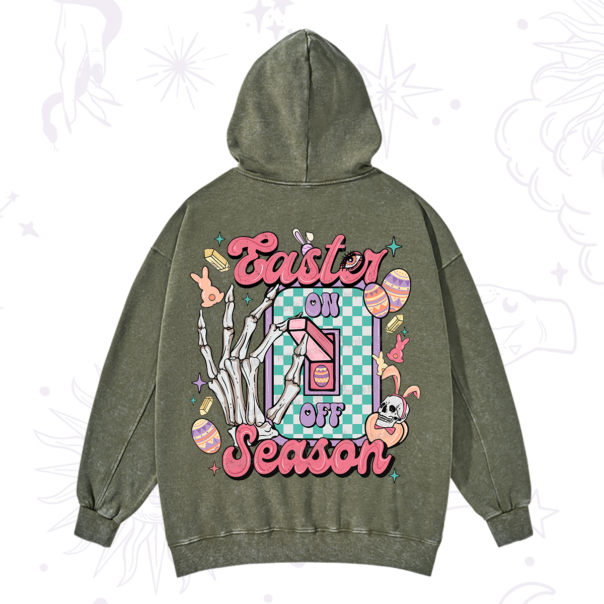 Purplehecate Easter Season Washed Hoodie