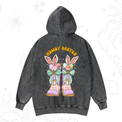 Purplehecate Howdy Easter Washed Hoodie