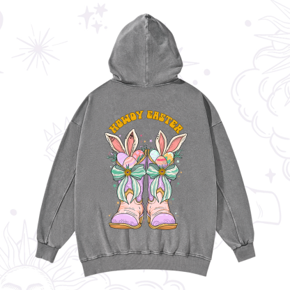 Purplehecate Howdy Easter Washed Hoodie