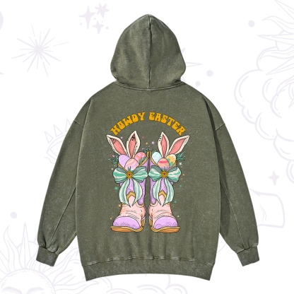 Purplehecate Howdy Easter Washed Hoodie