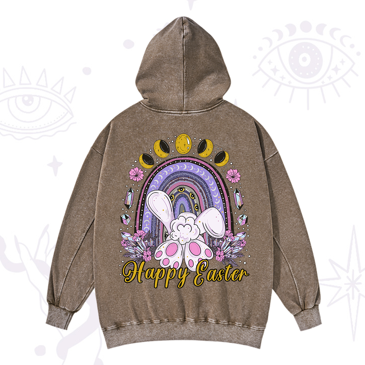 Purplehecate Happy Easter Washed Hoodie