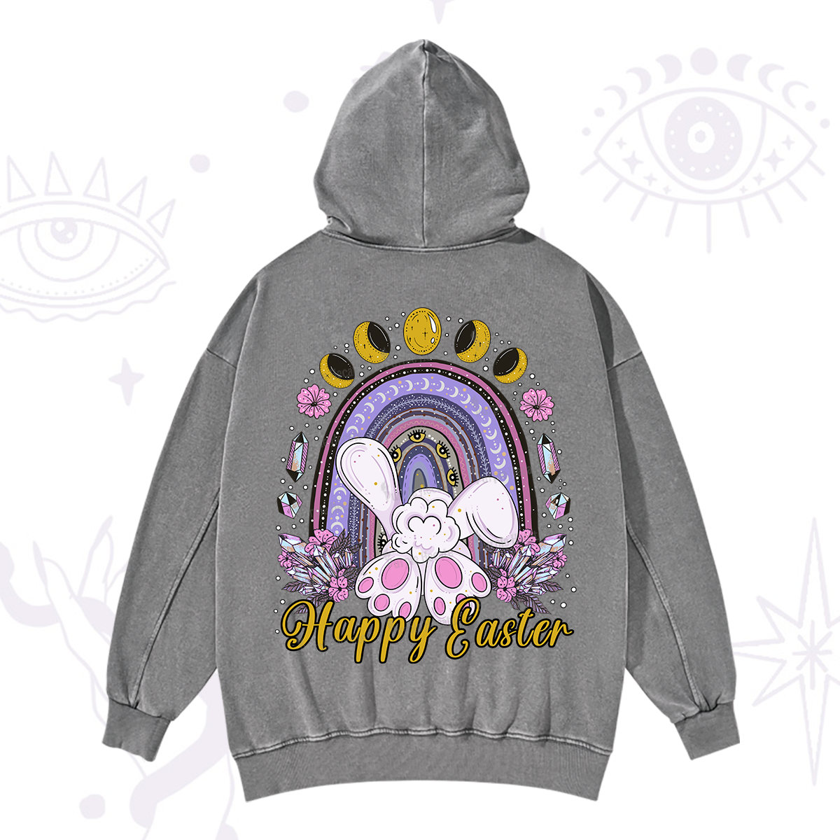 Purplehecate Happy Easter Washed Hoodie