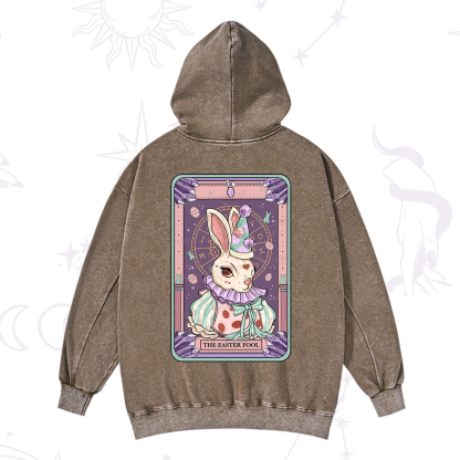 Purplehecate The Easter Fool Tarot Washed Hoodie