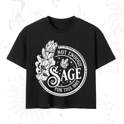 Purplehecate Not Enough Smudge for This Shit Crop T-Shirt