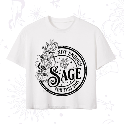 Purplehecate Not Enough Smudge for This Shit Crop T-Shirt