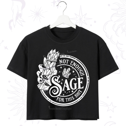 Purplehecate Not Enough Smudge for This Shit Crop T-Shirt