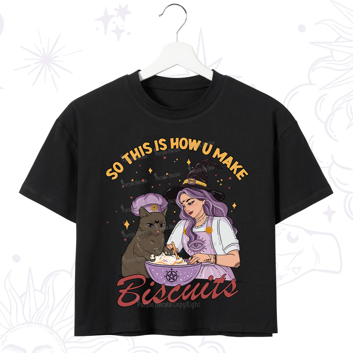 Purplehecate So This Is How You Make Biscuits Crop T-Shirt