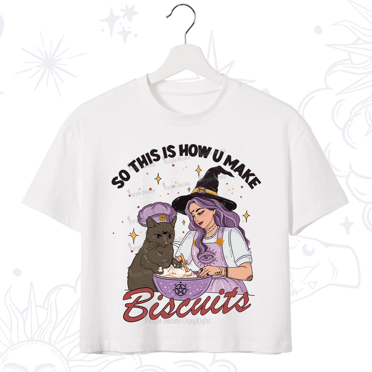 Purplehecate So This Is How You Make Biscuits Crop T-Shirt