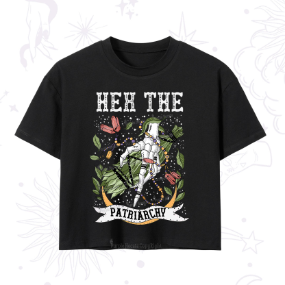 Purplehecate Heh The Patriarchy Crop T-Shirt