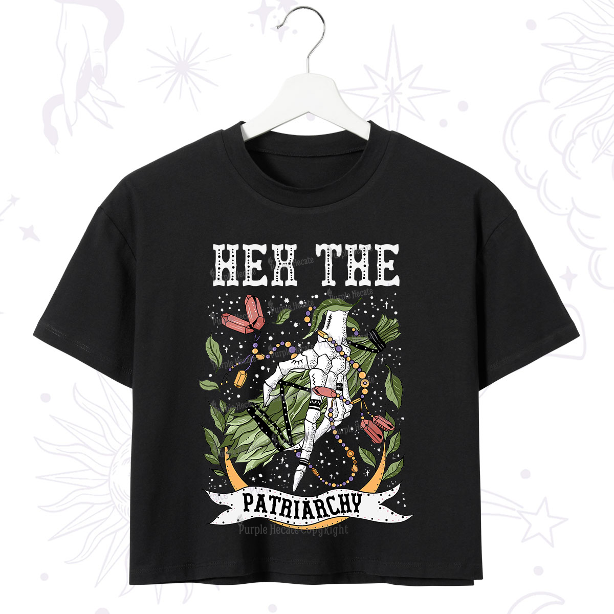 Purplehecate Heh The Patriarchy Crop T-Shirt