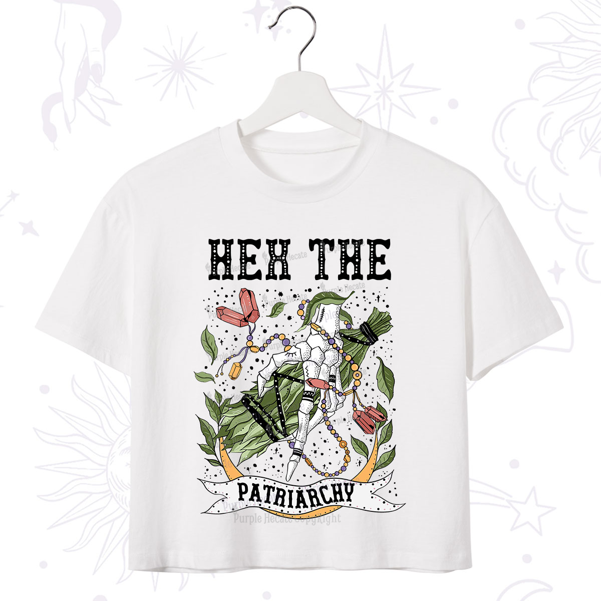 Purplehecate Heh The Patriarchy Crop T-Shirt