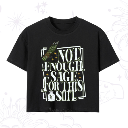 Purplehecate Smudge for This Shit Crop T-Shirt