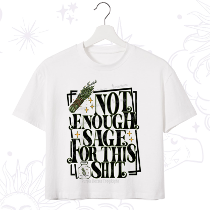 Purplehecate Smudge for This Shit Crop T-Shirt