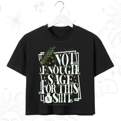 Purplehecate Smudge for This Shit Crop T-Shirt