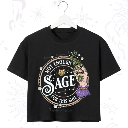 Purplehecate Not Enough Smudge for This Shit Crop T-Shirt