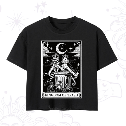Purplehecate The Kingdom Of Trash Tarot Crop T-Shirt