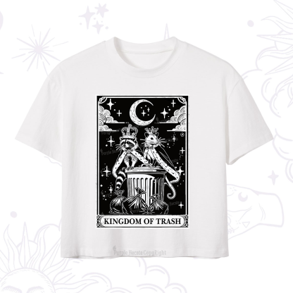 Purplehecate The Kingdom Of Trash Tarot Crop T-Shirt