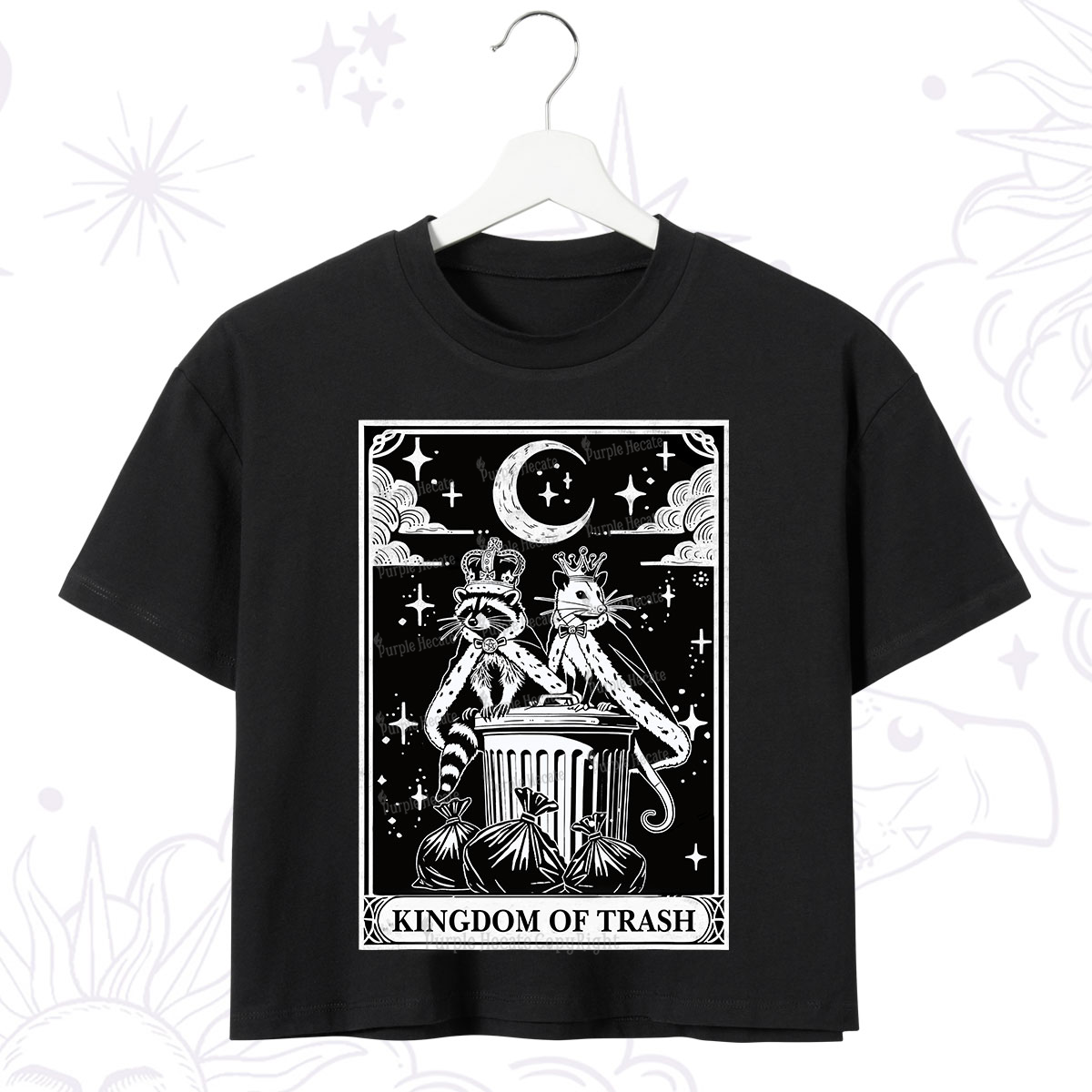 Purplehecate The Kingdom Of Trash Tarot Crop T-Shirt