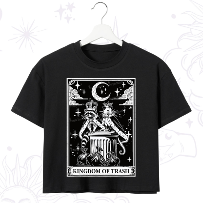 Purplehecate The Kingdom Of Trash Tarot Crop T-Shirt