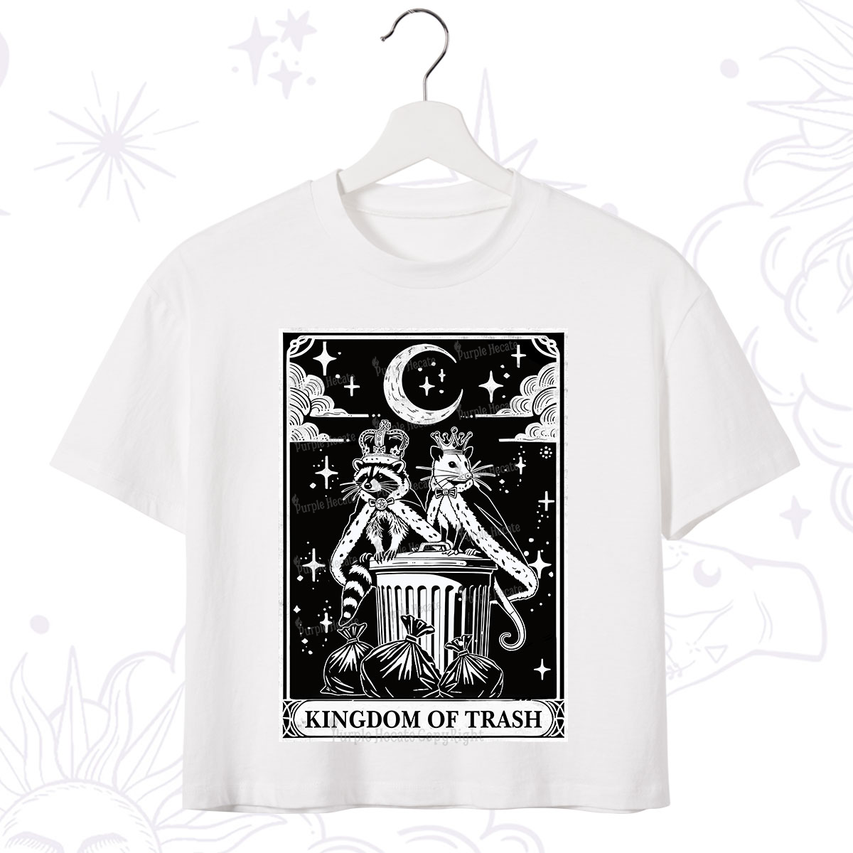 Purplehecate The Kingdom Of Trash Tarot Crop T-Shirt