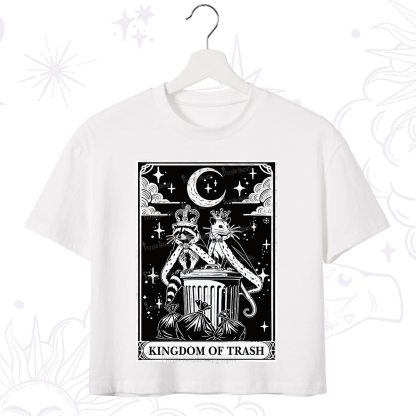 Purplehecate The Kingdom Of Trash Tarot Crop T-Shirt