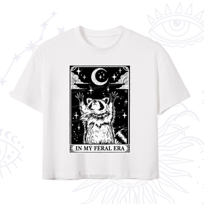 Purplehecate The In My Feral Era Oracle Card Crop T-Shirt