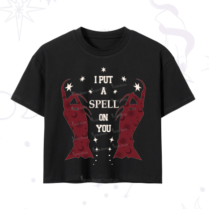 Purplehecate I Put A Spell On You Crop T-Shirt